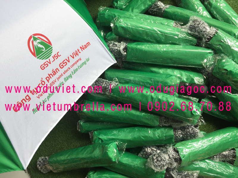 xưởng sản xuất ô dù cầm tay in logo quảng cáo